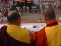 Tibetan monks chanting along (in Tibetan)